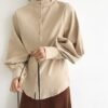 vintage style high neck blouse