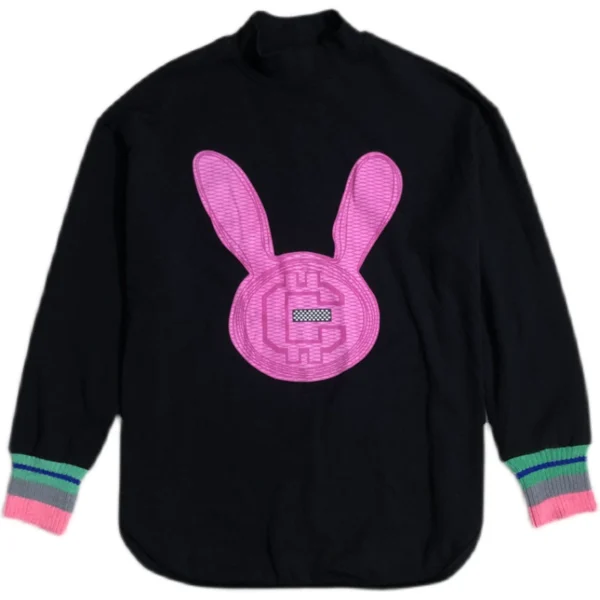 half turtleneck thickened bottoming shirt t shirt women's mid length titi2024 spring new loose long sleeved inner top