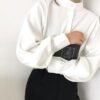 vintage style high neck blouse