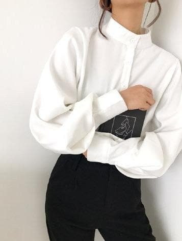 vintage style high neck blouse