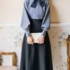 vintage style high neck blouse