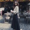vintage style high neck blouse