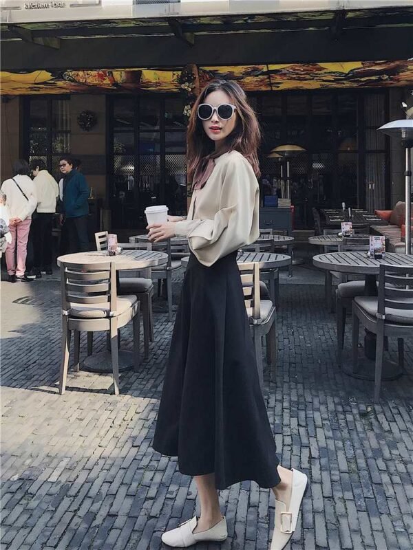 vintage style high neck blouse