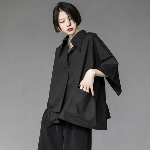 asymmetrical button up blouse asymmetrical button up blouse