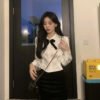 lace peter pan collar blouse