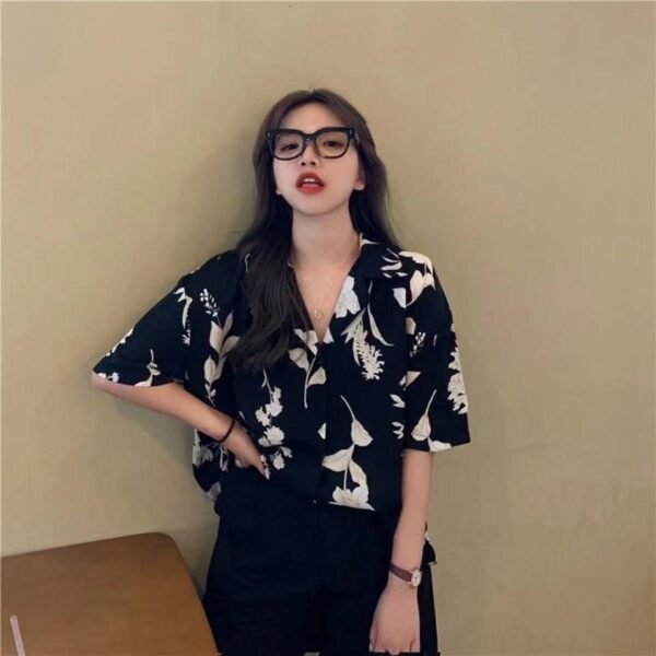floral short sleeve blouse floral short sleeve blouse