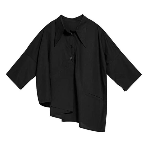 asymmetrical button up blouse asymmetrical button up blouse