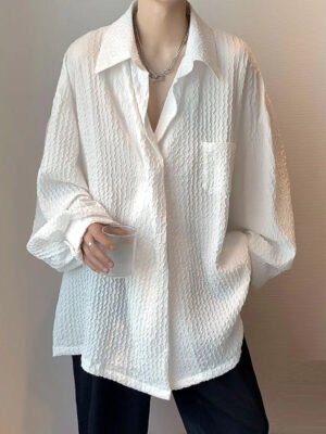 pleated blouse