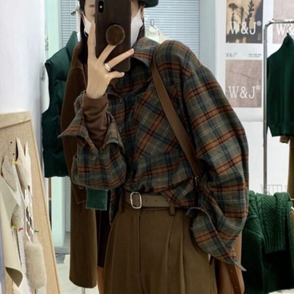 plaid blouse plaid blouse
