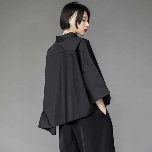 asymmetrical button up blouse asymmetrical button up blouse