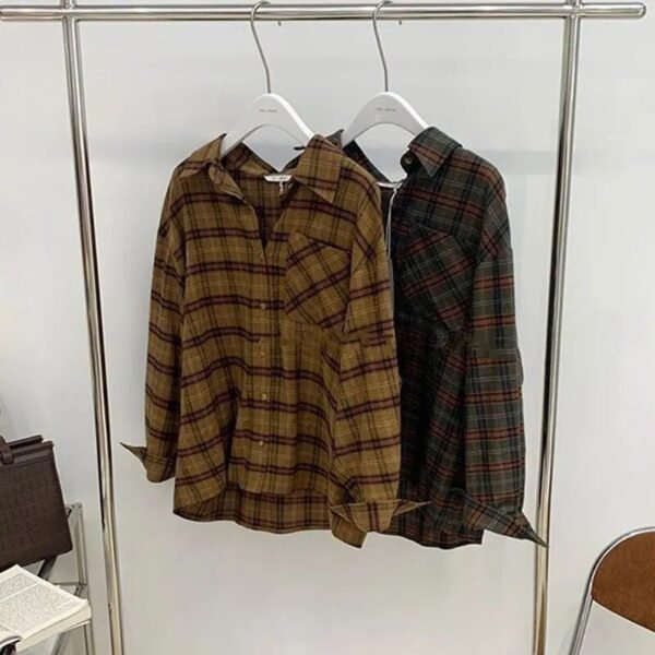 plaid blouse plaid blouse