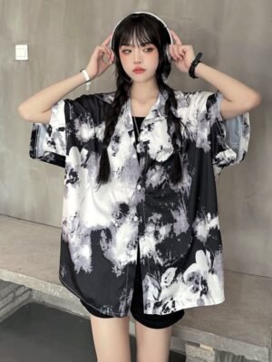 tie dye style shirt