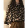 floral print vintage blouse