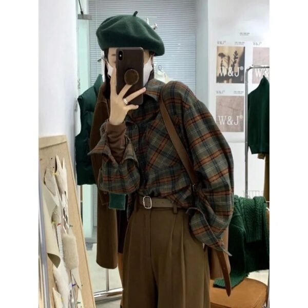 plaid blouse plaid blouse