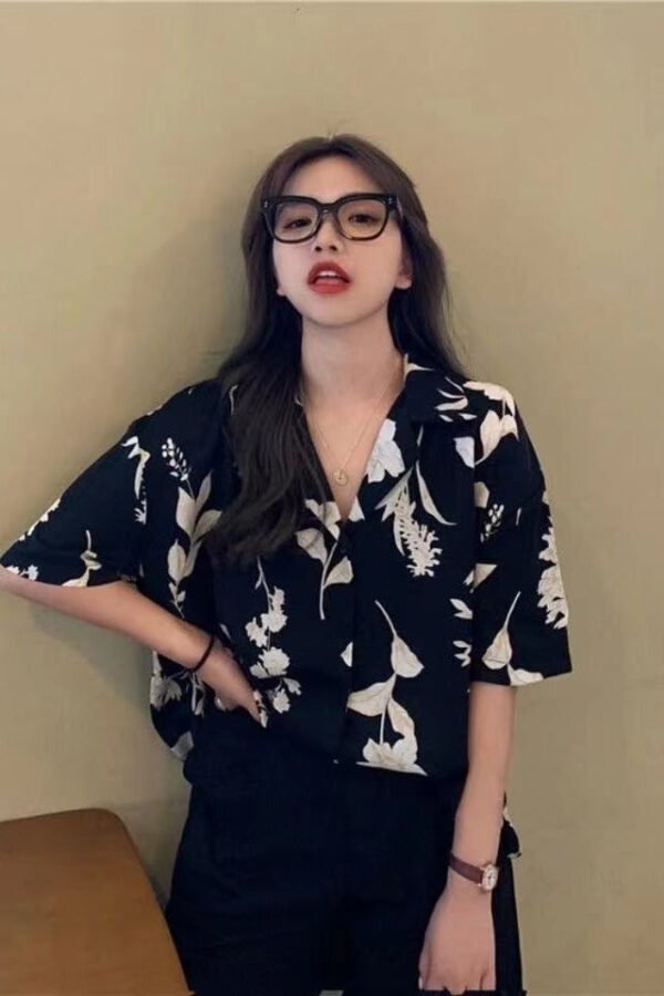 floral short sleeve blouse floral short sleeve blouse