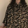floral print vintage blouse