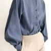 vintage style high neck blouse