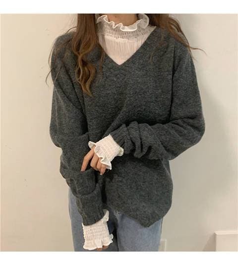 transparent high neck longsleeve shirt