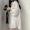 oversized button down boyfriend shirt