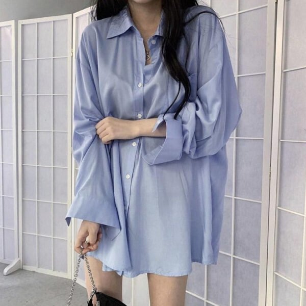 oversized button down boyfriend shirt