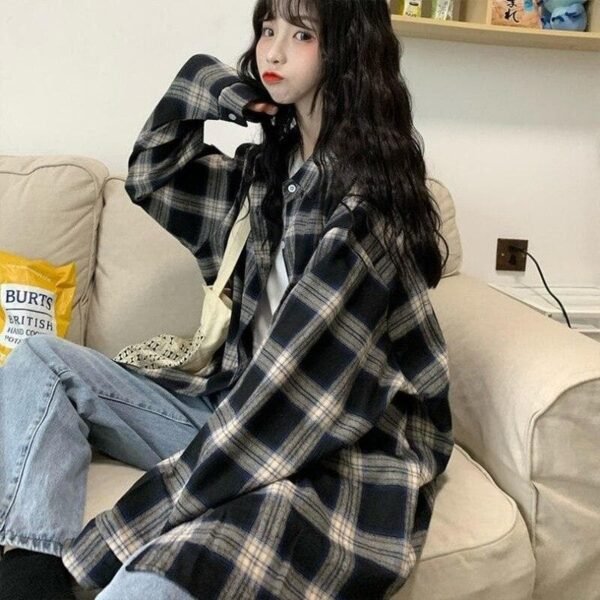 plaid button down shirt with pocket