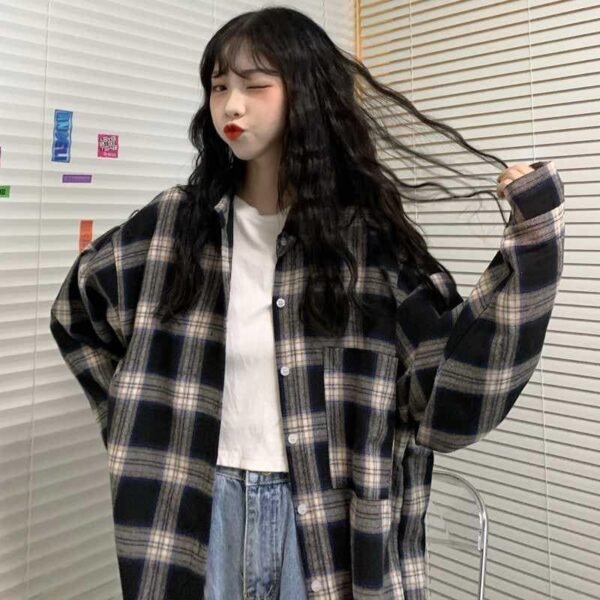 plaid button down shirt with pocket