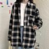 plaid button down shirt with pocket
